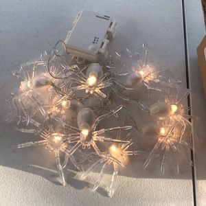 Spider String Lights with Warm White Glow